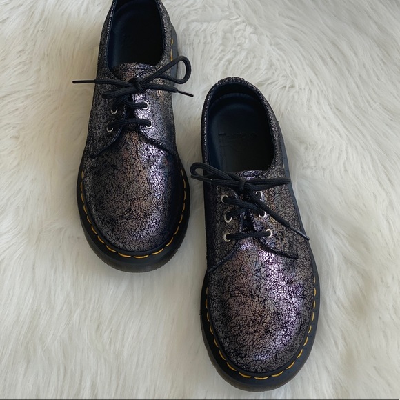 Dr. Martens 1461 Metallic Leather Oxford Shoes - Picture 2 of 8
